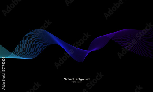 Colorful abstract line background. dynamic abstract line design in modern and luxurious style