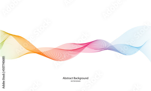 Colorful abstract line background. dynamic abstract line design in modern and luxurious style