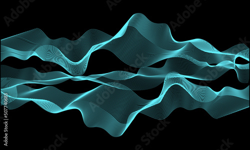Colorful abstract line background. dynamic abstract line design in modern and luxurious style © freeject.net