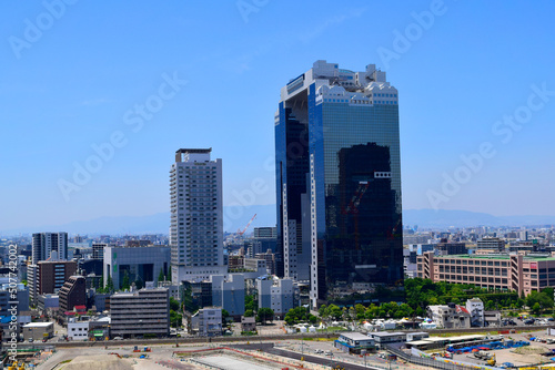 Photography Umeda Sky Building in Osaka city Japan. Office Building