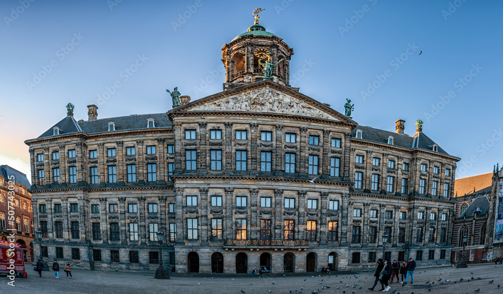The Royal Palace of Amsterdam in Amsterdam
