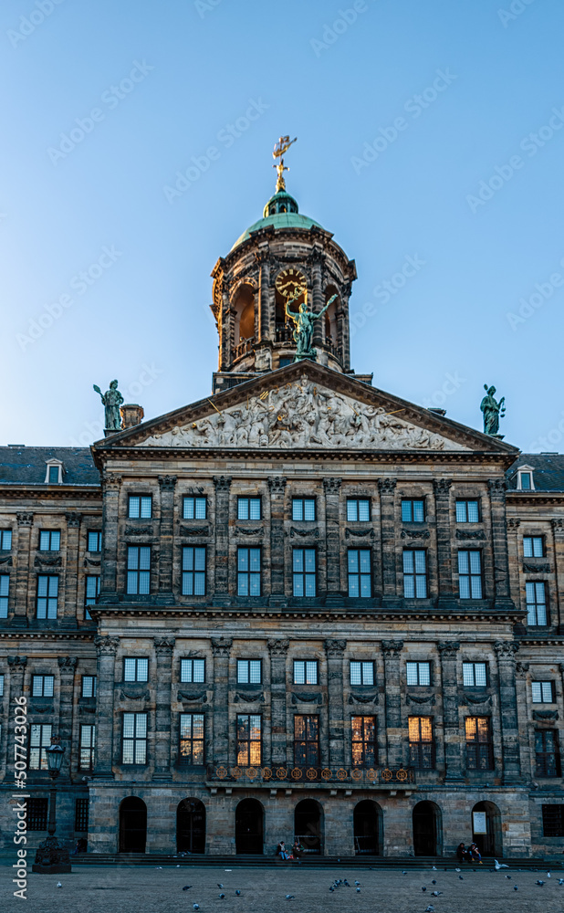 Obraz premium Royal Palace (Koninklijk Paleis) in Amsterdam, The Netherlands