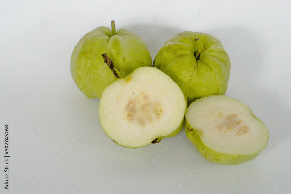 guava on a white background