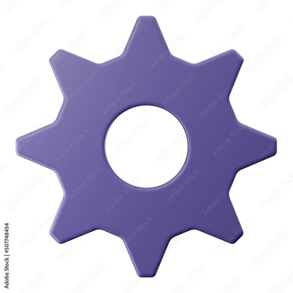 Premium Setting User Interface 3d rendering on isolated background Premium Setting User Interface 3d rendering on isolated background