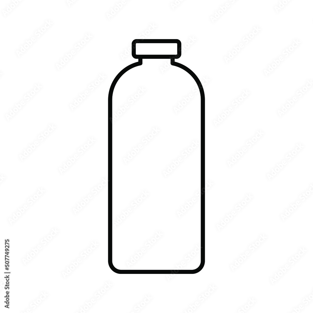 Plastic bottle vector illustration color editable