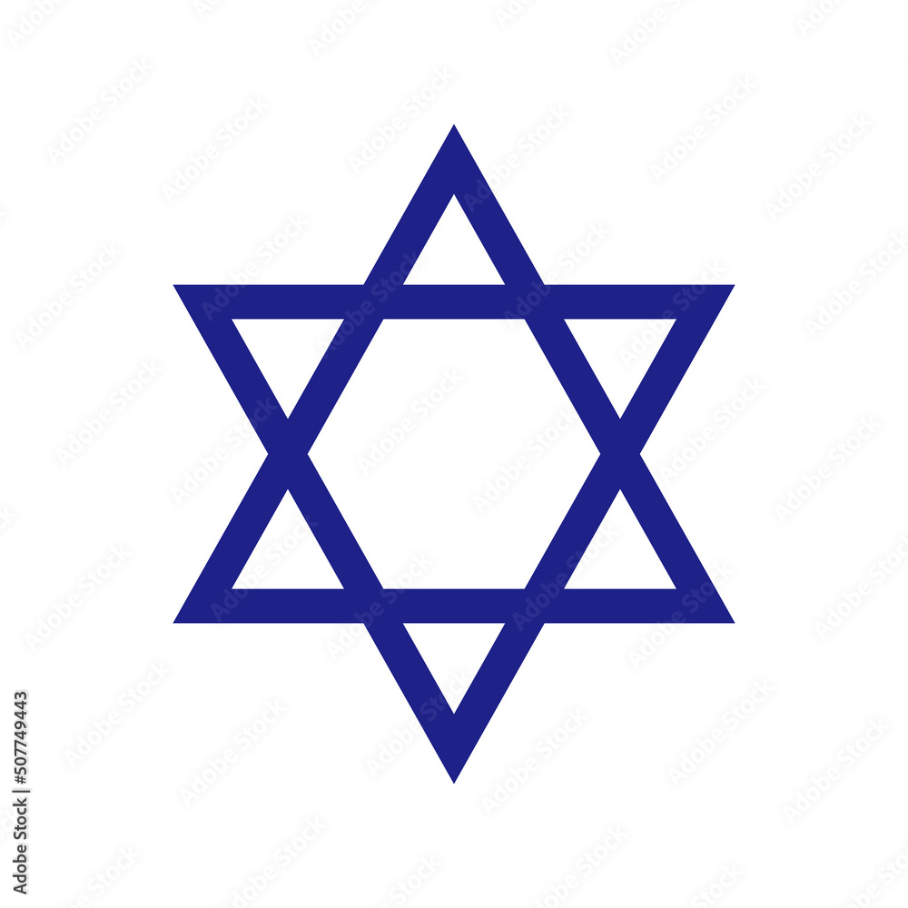 Star of David vector logo illustration design Star of David vector logo illustration design