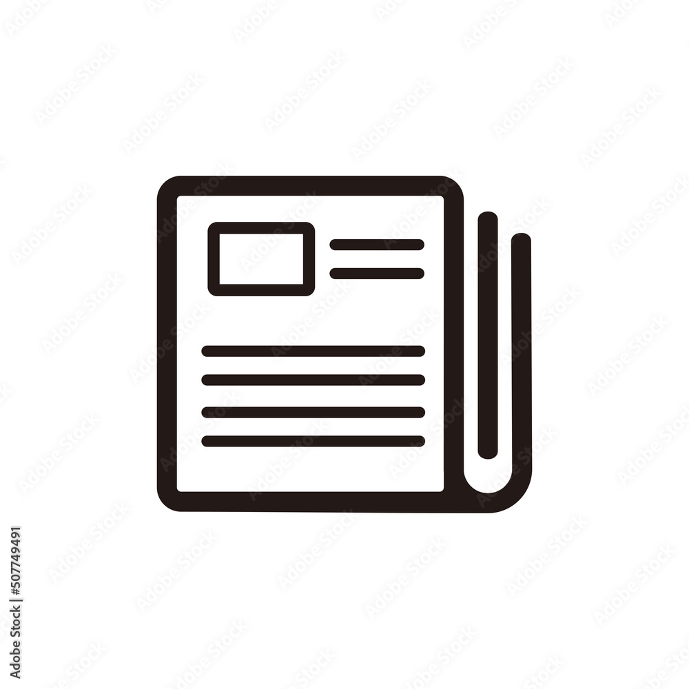Newspaper icon vector illustration design Newspaper icon vector illustration design