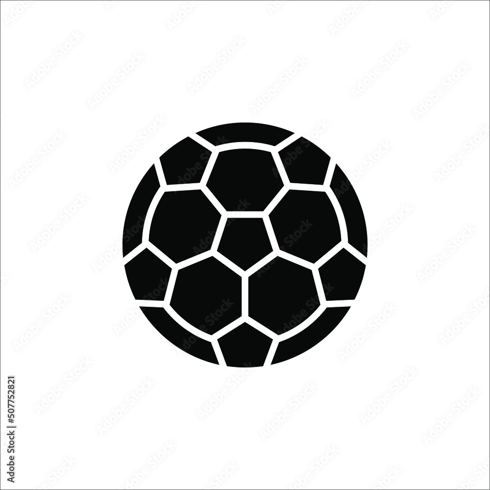 Vector Soccer ball on white background. European football logo. Football ball design. Vector illustration Vector Soccer ball on white background. European football logo. Football ball design. Vector illustration