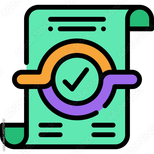 smart contract filled outline icon