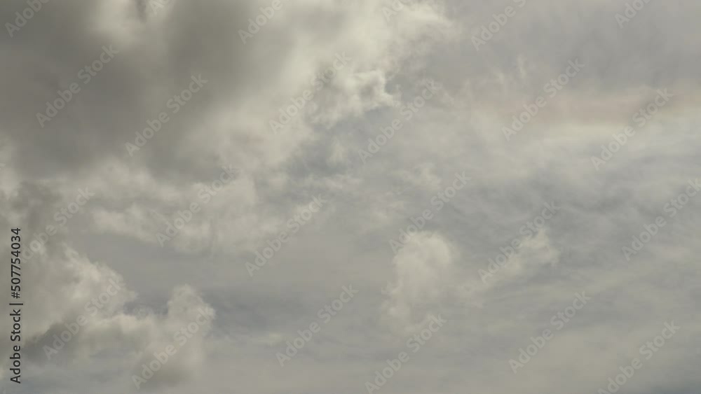 Two layers of altostratus and stratus clouds timelapse on an overcast day Two layers of altostratus and stratus clouds timelapse on an overcast day