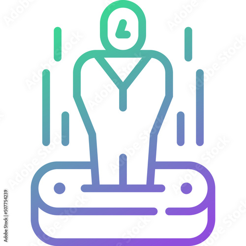 teleport gradient line icon