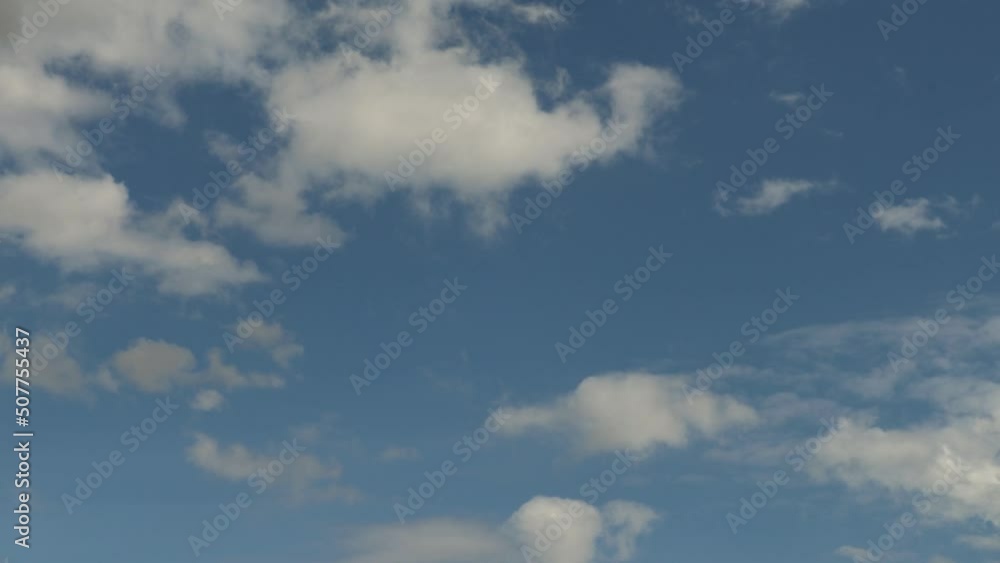 Altocumulus clouds timelapse over a blue sky in Canada Altocumulus clouds timelapse over a blue sky in Canada