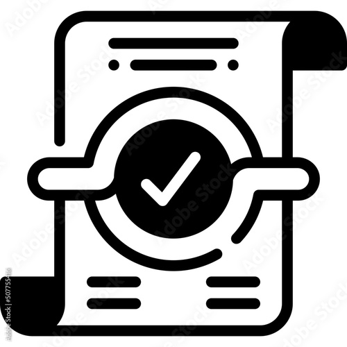 smart contract solid line icon