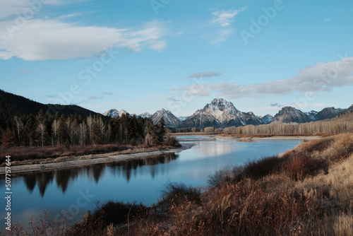 Grand Teton with river view