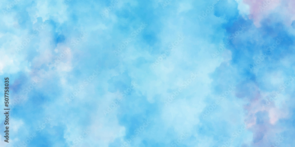 White cloud detail in blue sky vector illustration background with copy space. Blue sky with white cloud. Blue background. The summer sky is colorful clearing day and beautiful nature in the morning. 