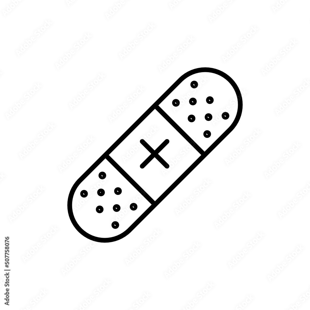 simple plaster medical health icon line art simple plaster medical health icon line art
