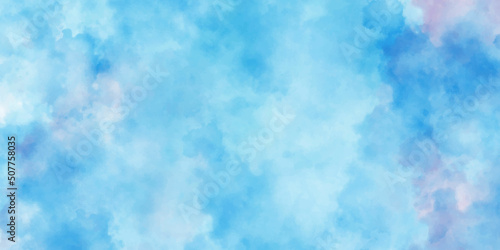White cloud detail in blue sky vector illustration background with copy space. Blue sky with white cloud. Blue background. The summer sky is colorful clearing day and beautiful nature in the morning. 