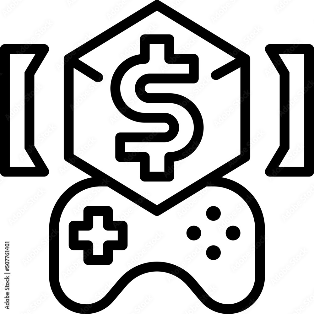 microtransaction line icon microtransaction line icon