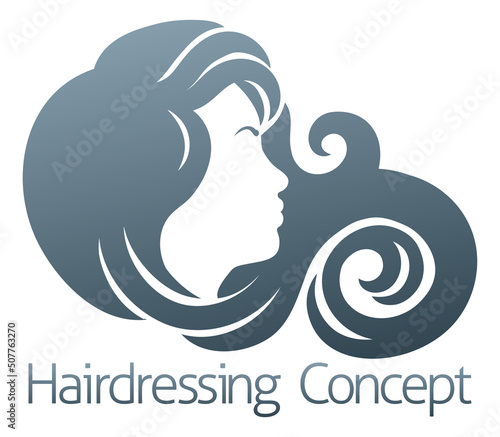 Woman Silhouette Hairdresse...