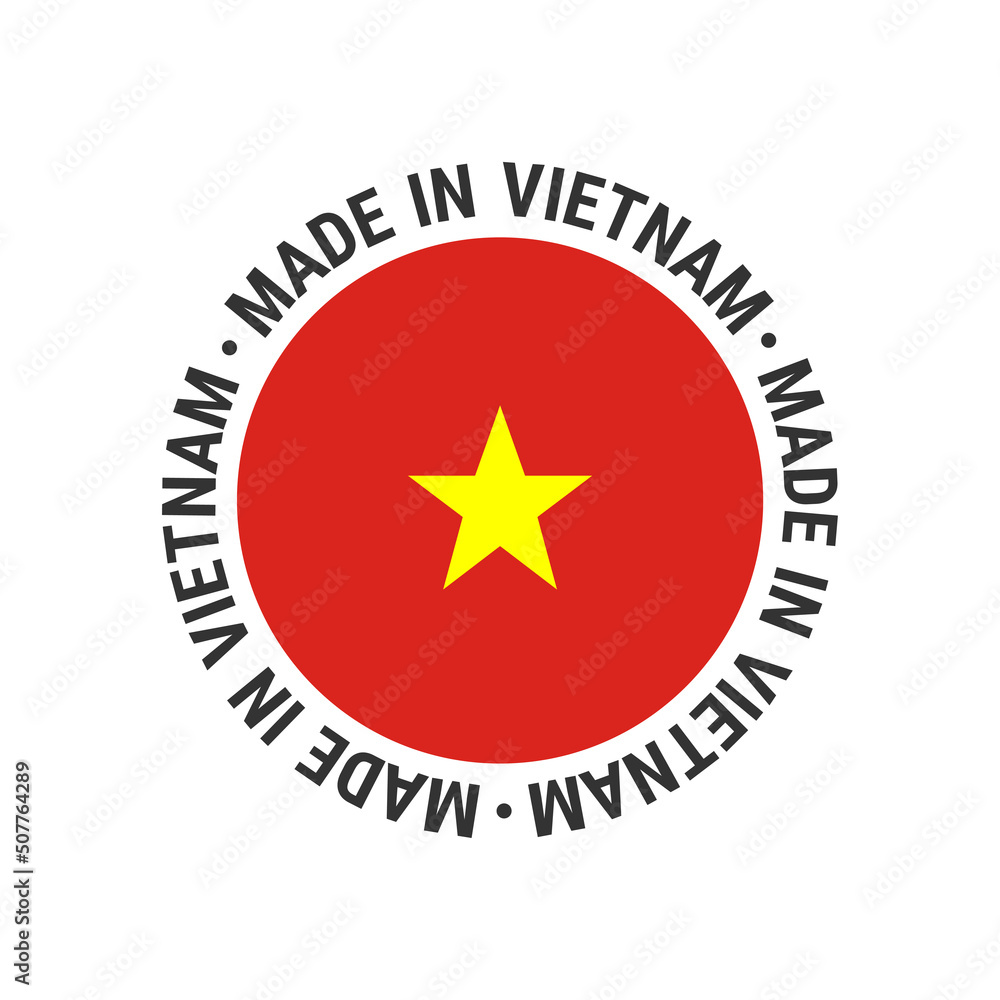 Badge Made in Vietnam. Vector stock image Badge Made in Vietnam. Vector stock image