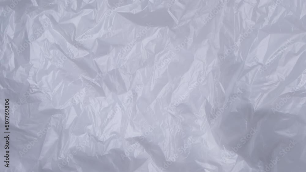 rotating texture of white polyethylene or cellophane or other plastic packaging rotating texture of white polyethylene or cellophane or other plastic packaging