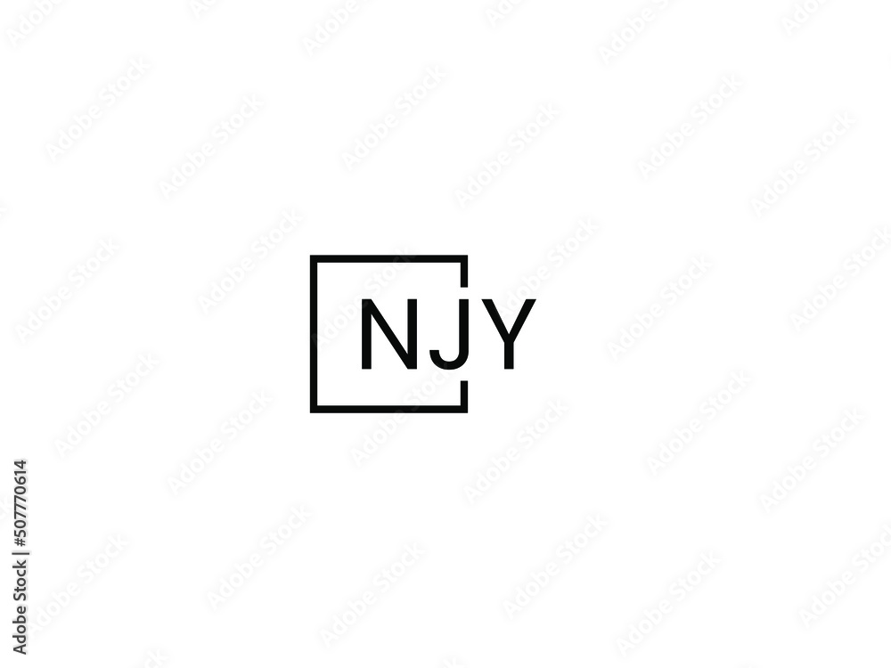NJY letter initial logo design vector illustration NJY letter initial logo design vector illustration