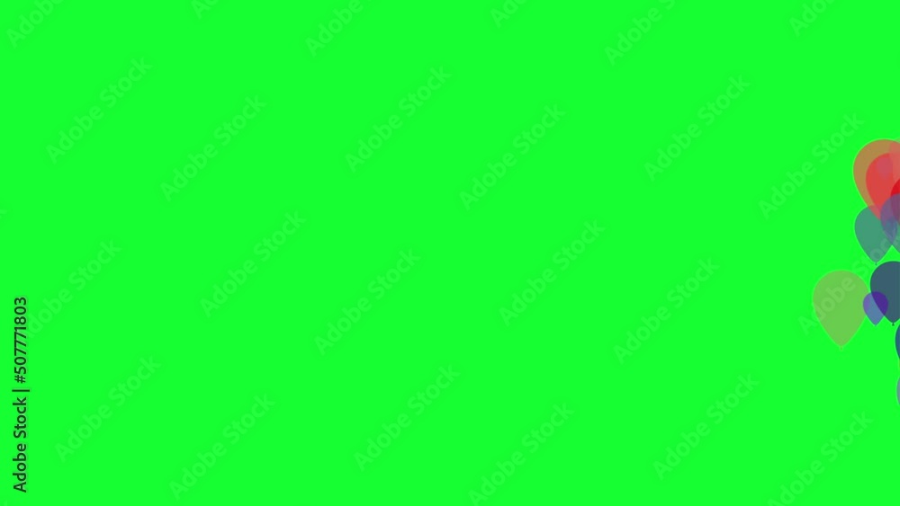 Multicolour balloon transition pack on green background chroma key 4k resolution Multicolour balloon transition pack on green background chroma key 4k resolution