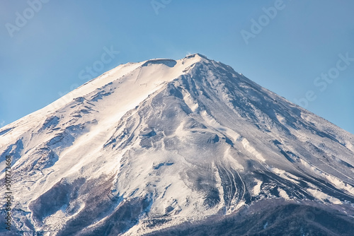 Mount Fuji top in Japan