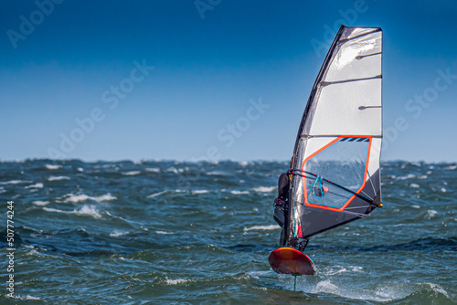 Принти на полотні Wind Foil Surfer surf in the sea
