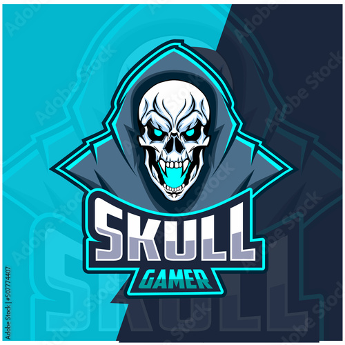 Logo Mascot Skull | illustration vector