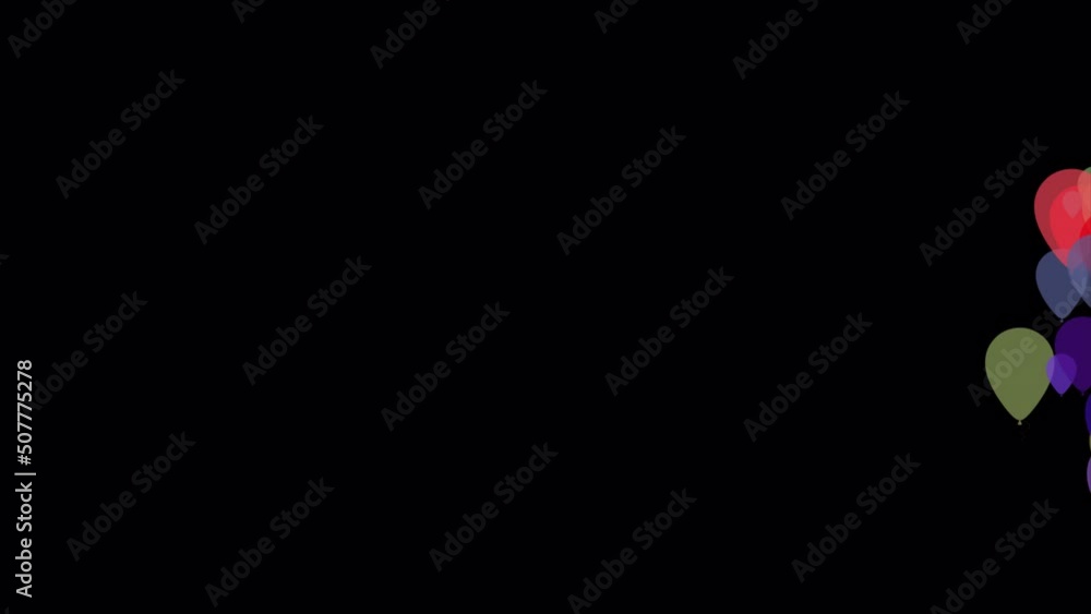 Multicolour balloon transition pack on transparent background alpha channel 4k resolution Multicolour balloon transition pack on transparent background alpha channel 4k resolution