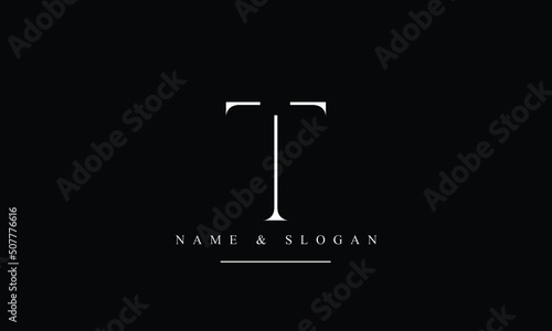 TI, IT, T, I abstract letters logo monogram