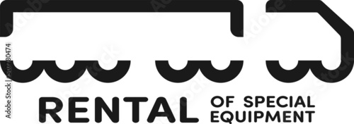 Black logo for a special equipment rental company