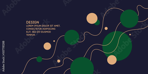 Modern backgrounds with abstract elements and dynamic shapes. Compositions of geometric shapes. Vector illustration.