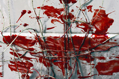  thread with blood