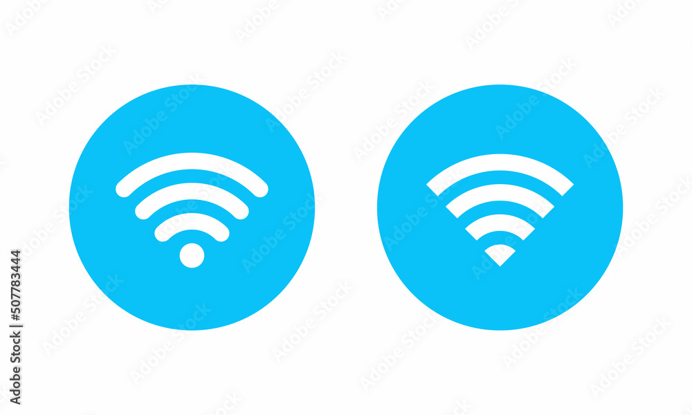 Wifi icon set collection. Wireless network sign symbol vector Wifi icon set collection. Wireless network sign symbol vector