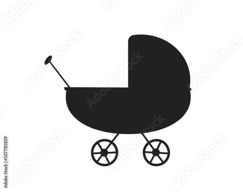 Photo Baby carriage icon.