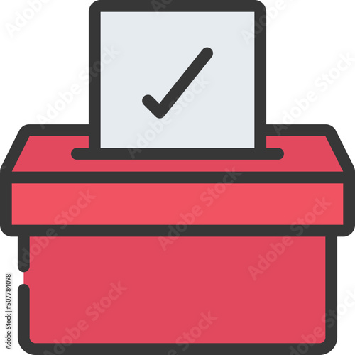 Ballot Box Tick Icon