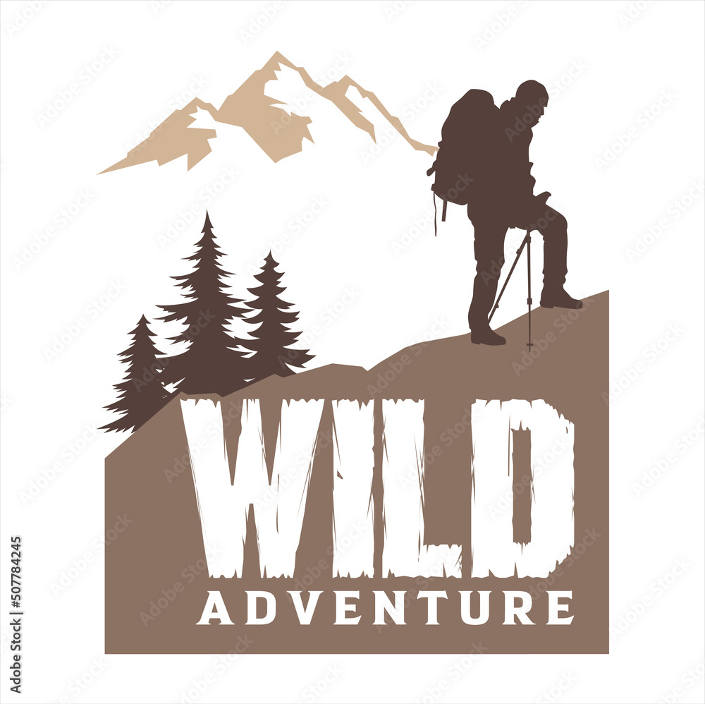 Wild adventure logo, company logo design idea, vector illustration ...