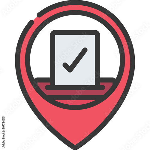 Polling Station Location Icon