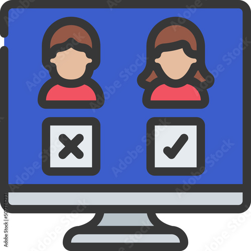 Computer Candidate Selection Icon