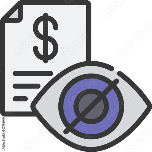 Private Financial Documents Icon photo