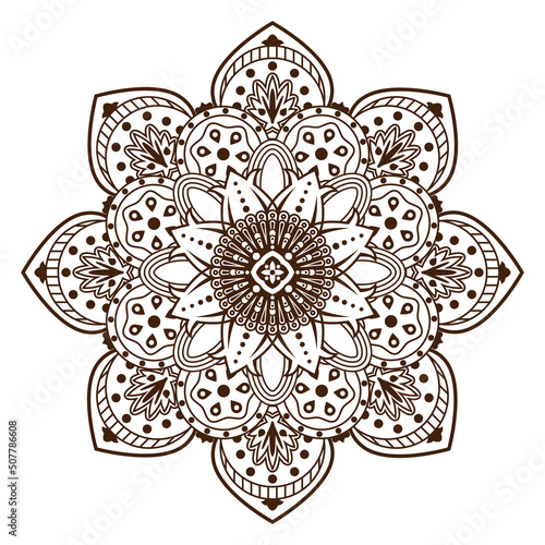 illustration mandala for yoga studios