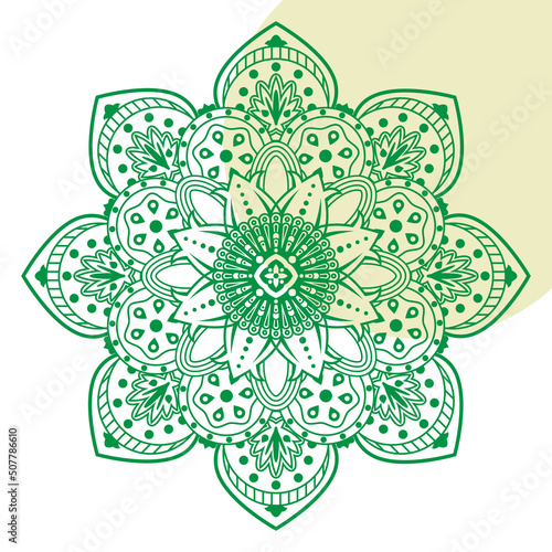 illustration mandala for yoga studios