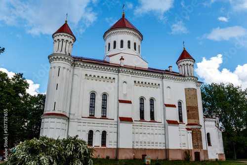 Exterior of the Orthodox Cathedral of the Blessed Mother of God in Vilnius, Lithuania, Europe