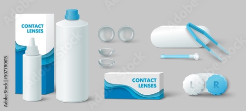 Contact lenses accessory for vision realistic set
