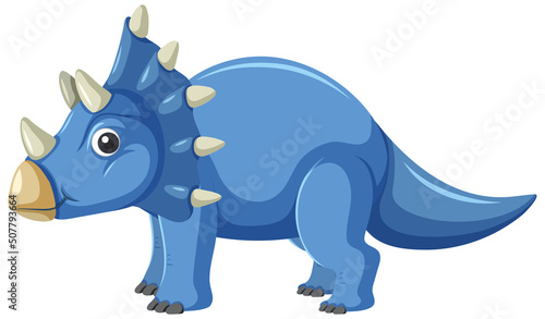 Cute Triceratop Dinosaur Cartoon