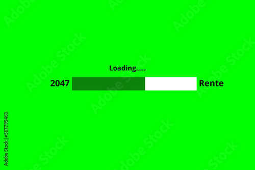 Loading knallig grün - Rente - 2047