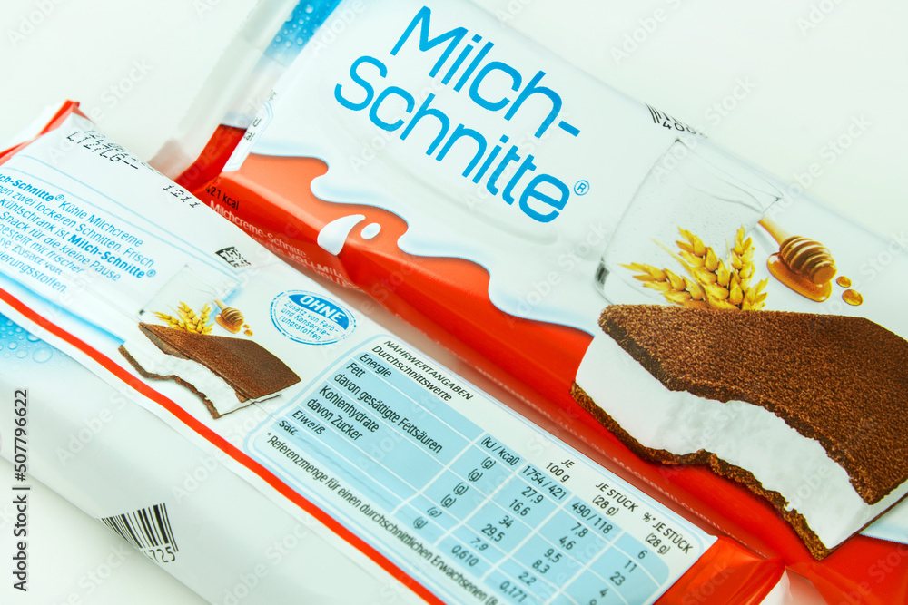 Kinder MilchSchnitte von Ferrero Stock Photo Adobe Stock