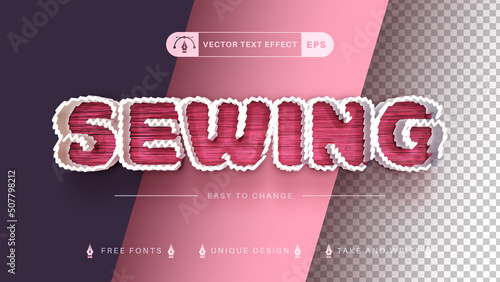 Thread - Edit Text Effect, Editable Font Style